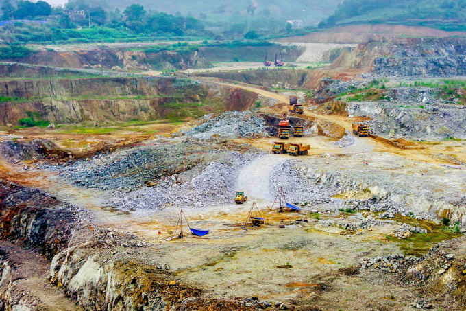 Khu khai thác mỏ Núi Pháo của doanh nghiệp. Ảnh: Masan