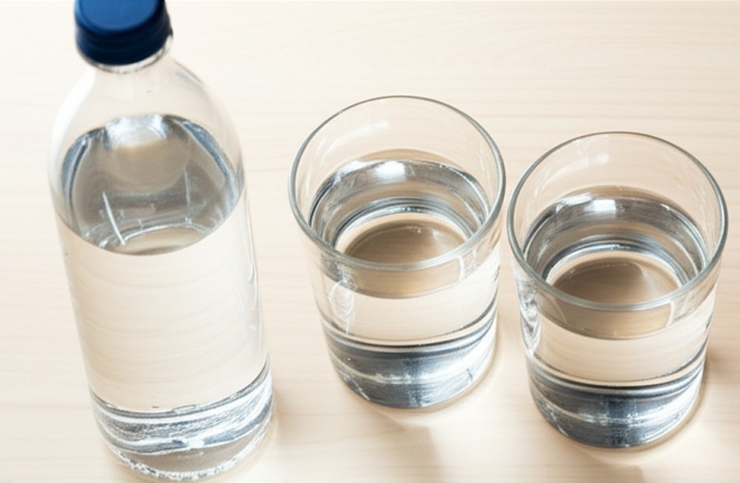 Uống nước giúp tăng năng lượng nhanh chóng. Ảnh được tạo bởi AI