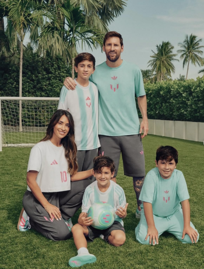Messi cùng vợ con đang sinh sống tại Miami, Mỹ. Ảnh: MFC