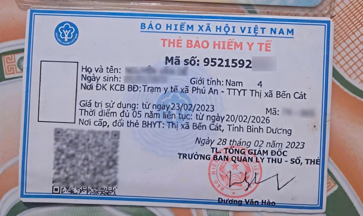Thẻ BHYT giấy