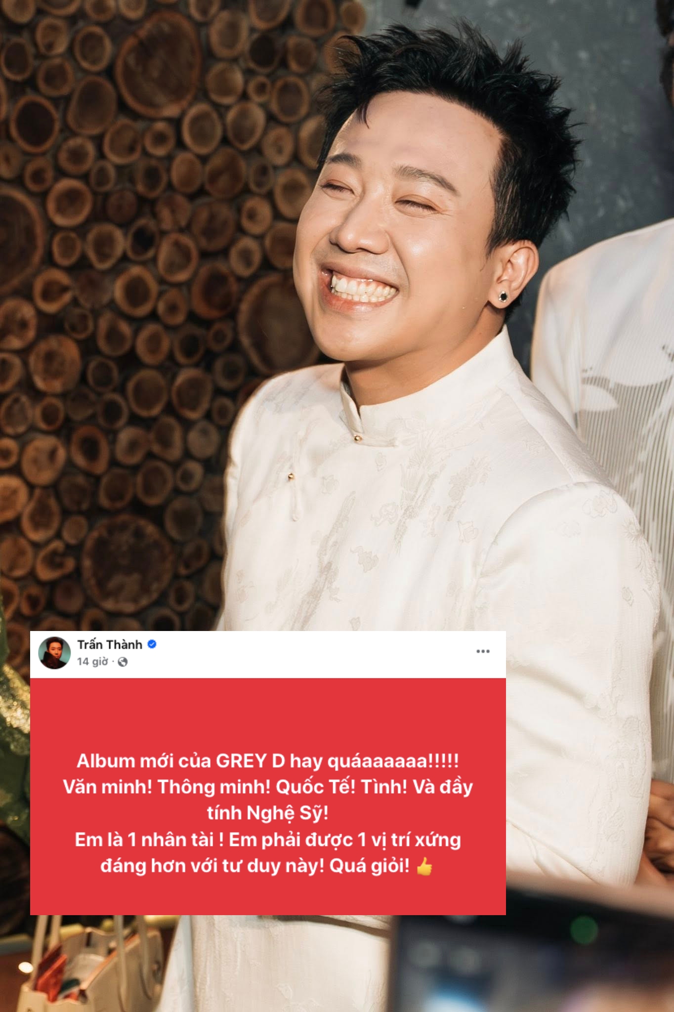 Nam ca sĩ khiến Trấn Thành cảm thán “văn minh, thông minh, quốc tế”, phải có vị thế cao hơn- Ảnh 1.