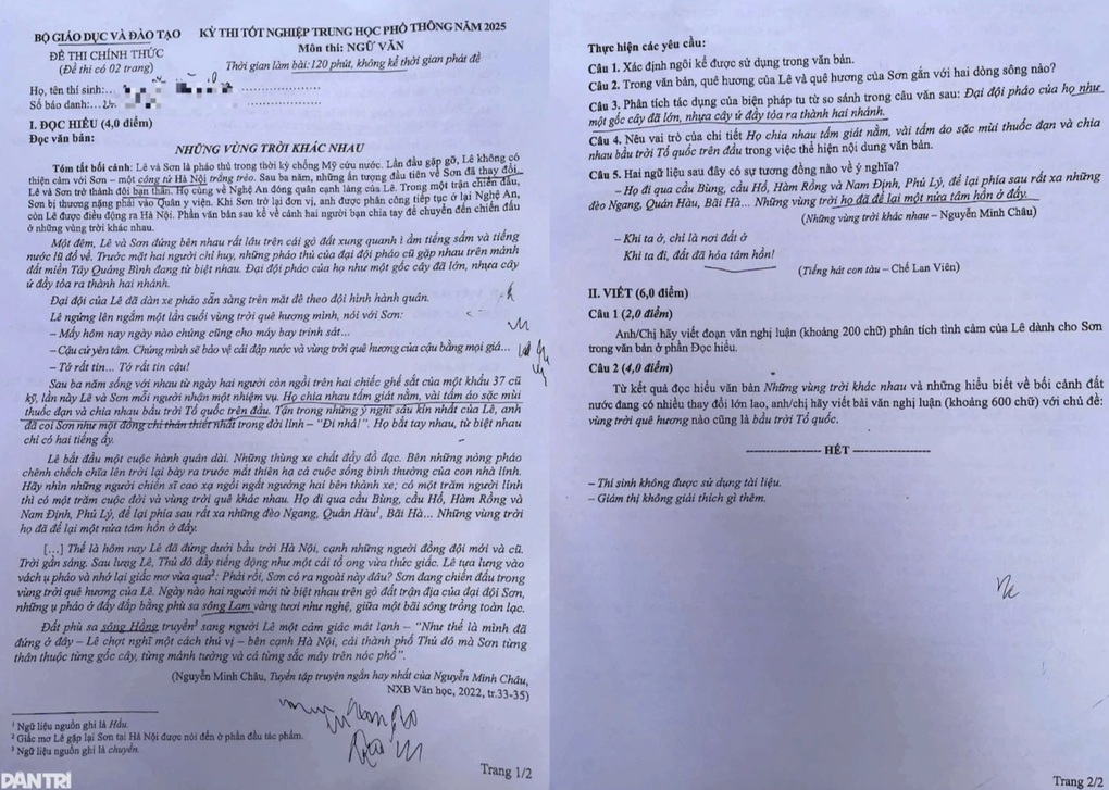 Nên bỏ quy định số chữ trong bài văn thi tốt nghiệp THPT - 1