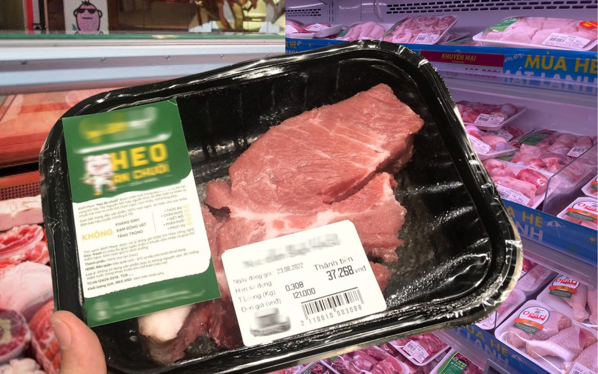 Thịt heo đóng khay trong siêu thị: Nhân viên nói thẳng 