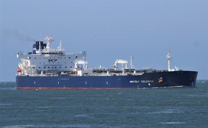 Tàu chở dầu Anatoly Kolodkin của Nga hồi năm 2019. Ảnh: Marine Traffic