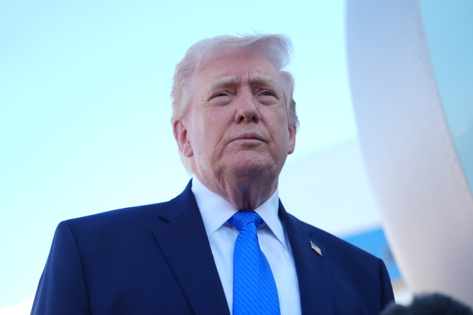 Tổng thống Mỹ Donald Trump tại Palm Beach, Florida, ngày 23/3. Ảnh: AP