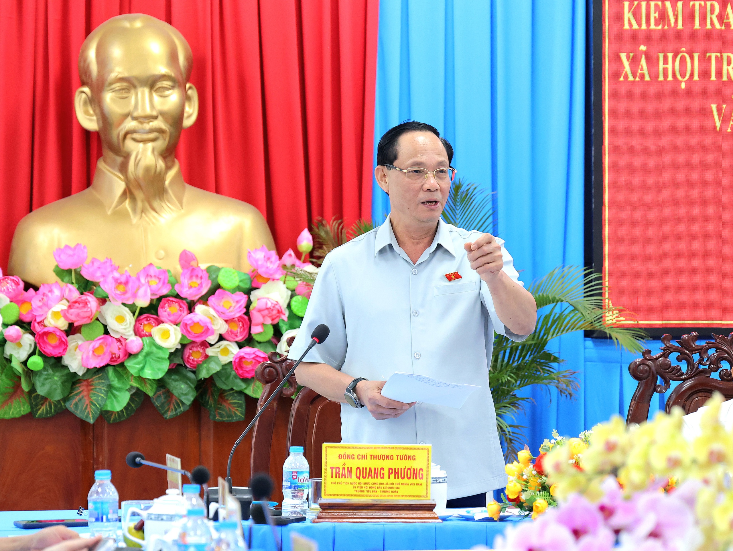 Phó Chủ tịch Quốc hội Trần Quang Phương kiểm tra công tác bầu cử tại Cần Thơ 2026 - Ảnh 1.