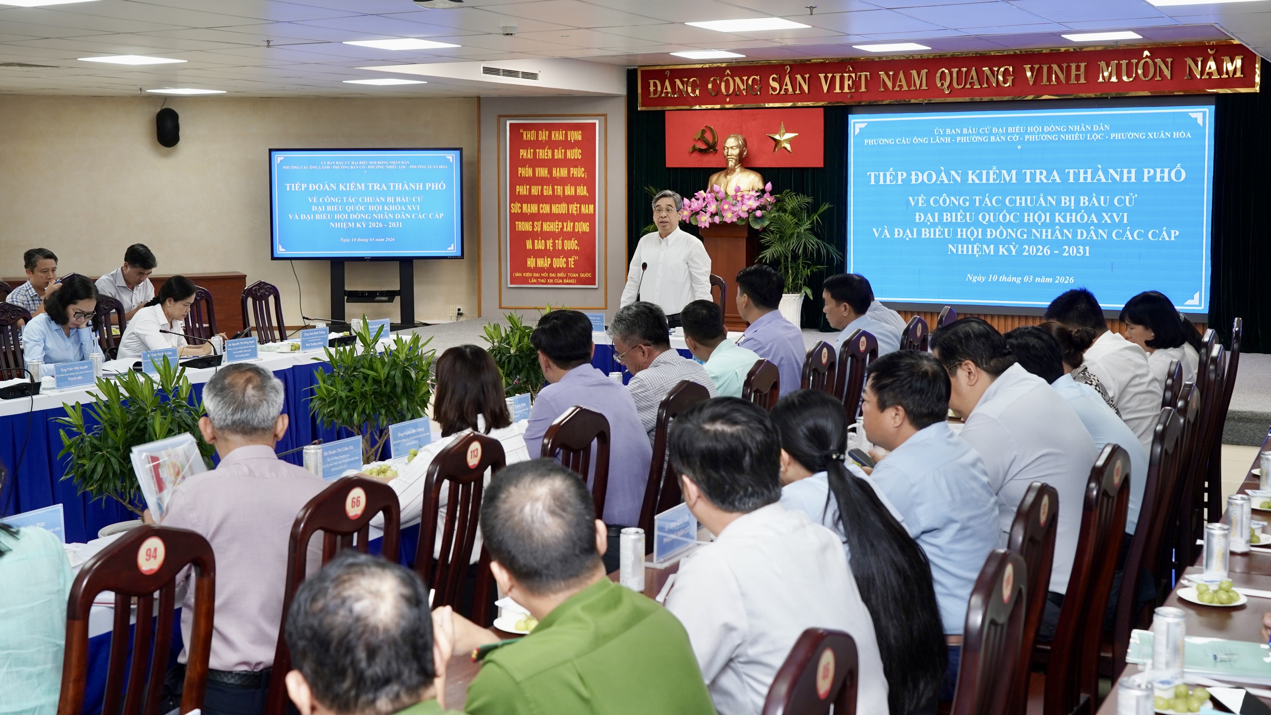 Phó bí thư Thành ủy TP.HCM Nguyễn Phước Lộc: Dự báo và xử lý kịp thời tình huống phát sinh về bầu cử - Ảnh 1.