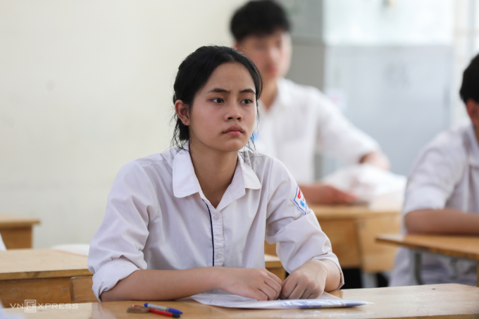 Học sinh thi lớp 10 ở Hà Nội năm 2025. Ảnh: Tùng Đinh