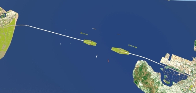 Phương án thiết kế đường vượt biển. Ảnh: Vingroup