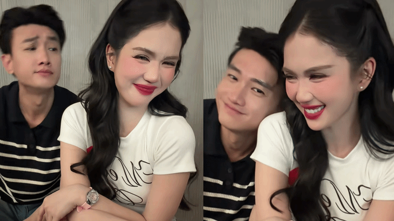 Quốc Trường tựa vai tình tứ bên Ngọc Trinh- Ảnh 1.