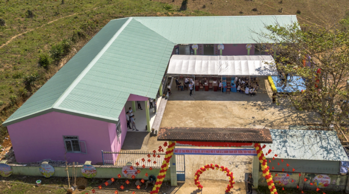 Điểm trường mầm non Phước Công 2 khánh thành ngày 19/3. Ảnh: Nguyễn Đông