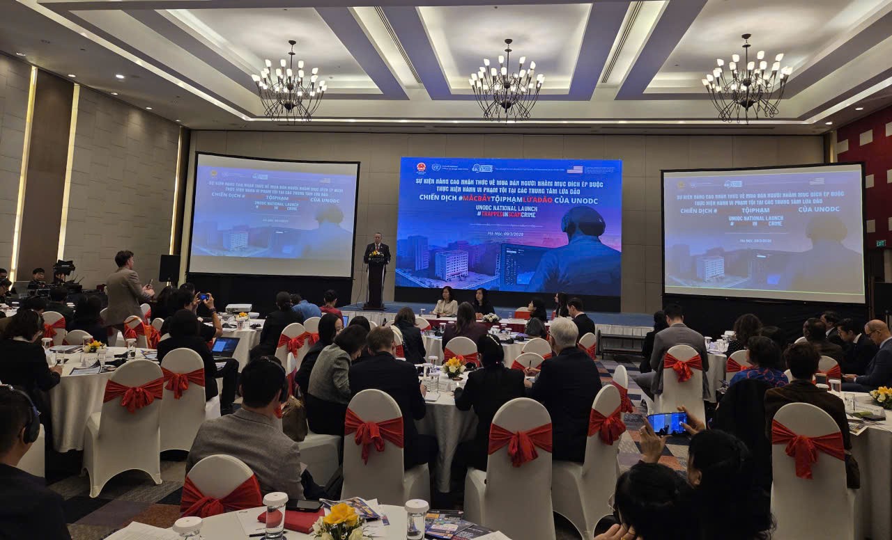 Ra mắt chiến dịch chống mua bán người vào các trung tâm lừa đảo - Ảnh 1.