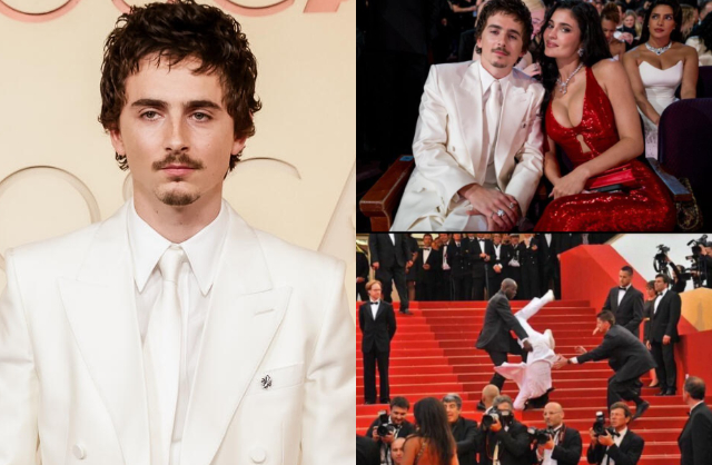 Rần rần khoảnh khắc Timothée Chalamet té lộn cổ trên thảm đỏ Oscar, thực hư ra sao?- Ảnh 1.
