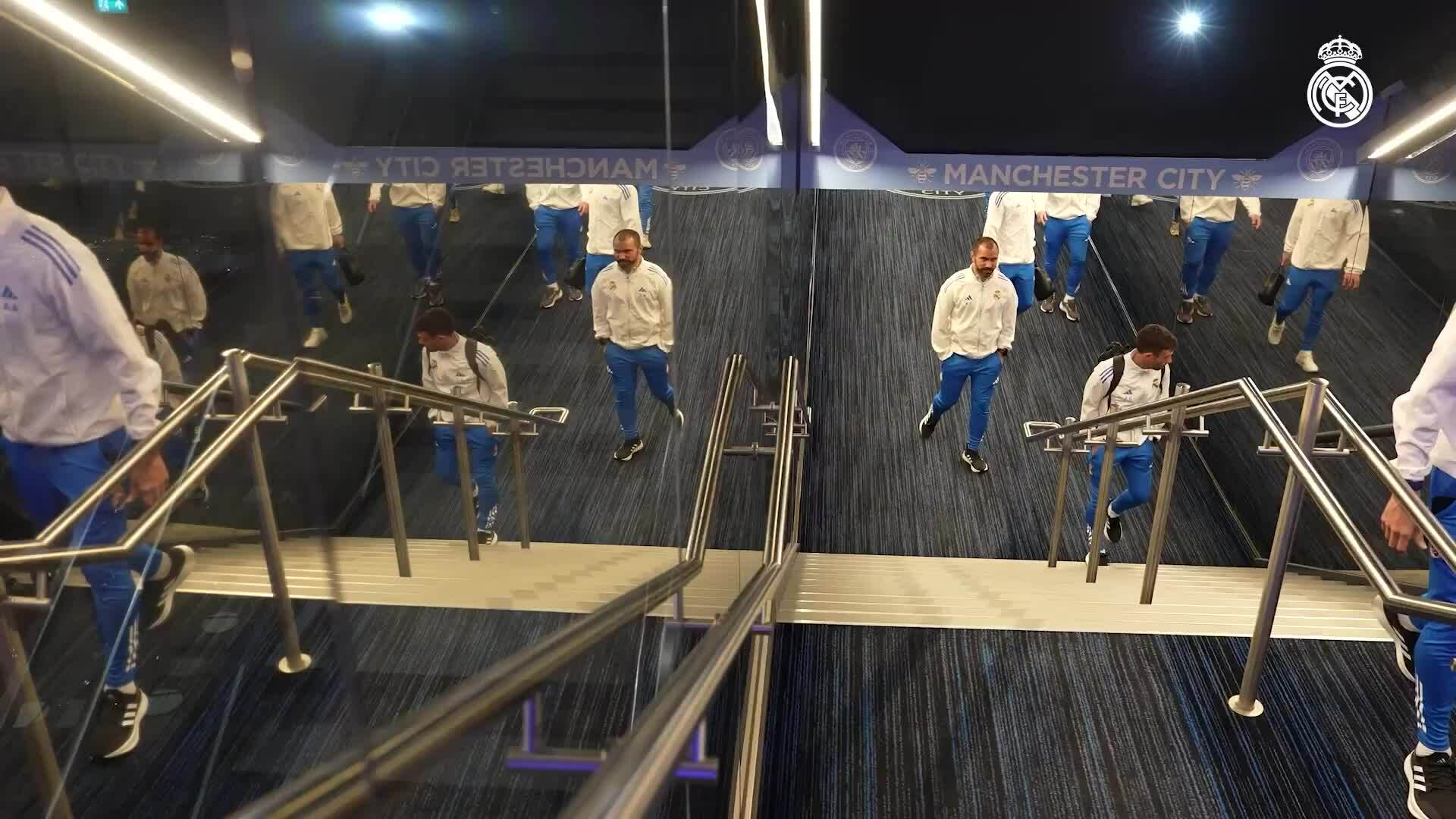 Buổi tập của Real trước khi đấu Man City