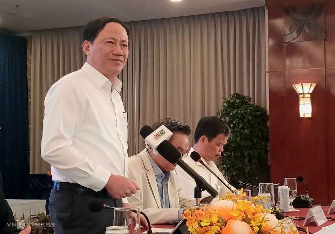 Ông Phạm Anh Tuấn, Chủ tịch UBND tỉnh Gia Lai chia sẻ tại buổi họp chiều 20/3. Ảnh: Thi Hà