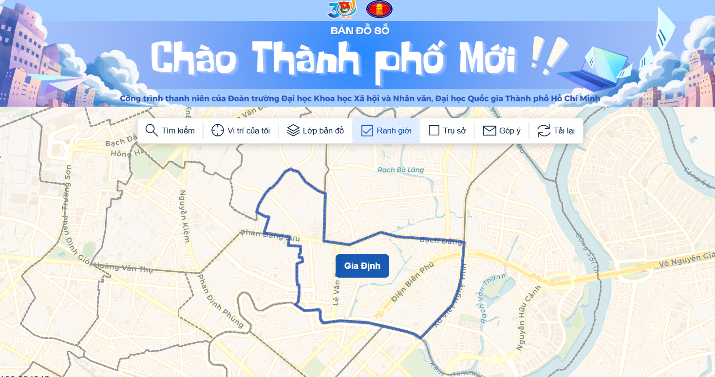 Sinh viên TP.HCM làm bản đồ số tra cứu đơn vị hành chính sau sáp nhập - Ảnh 1.