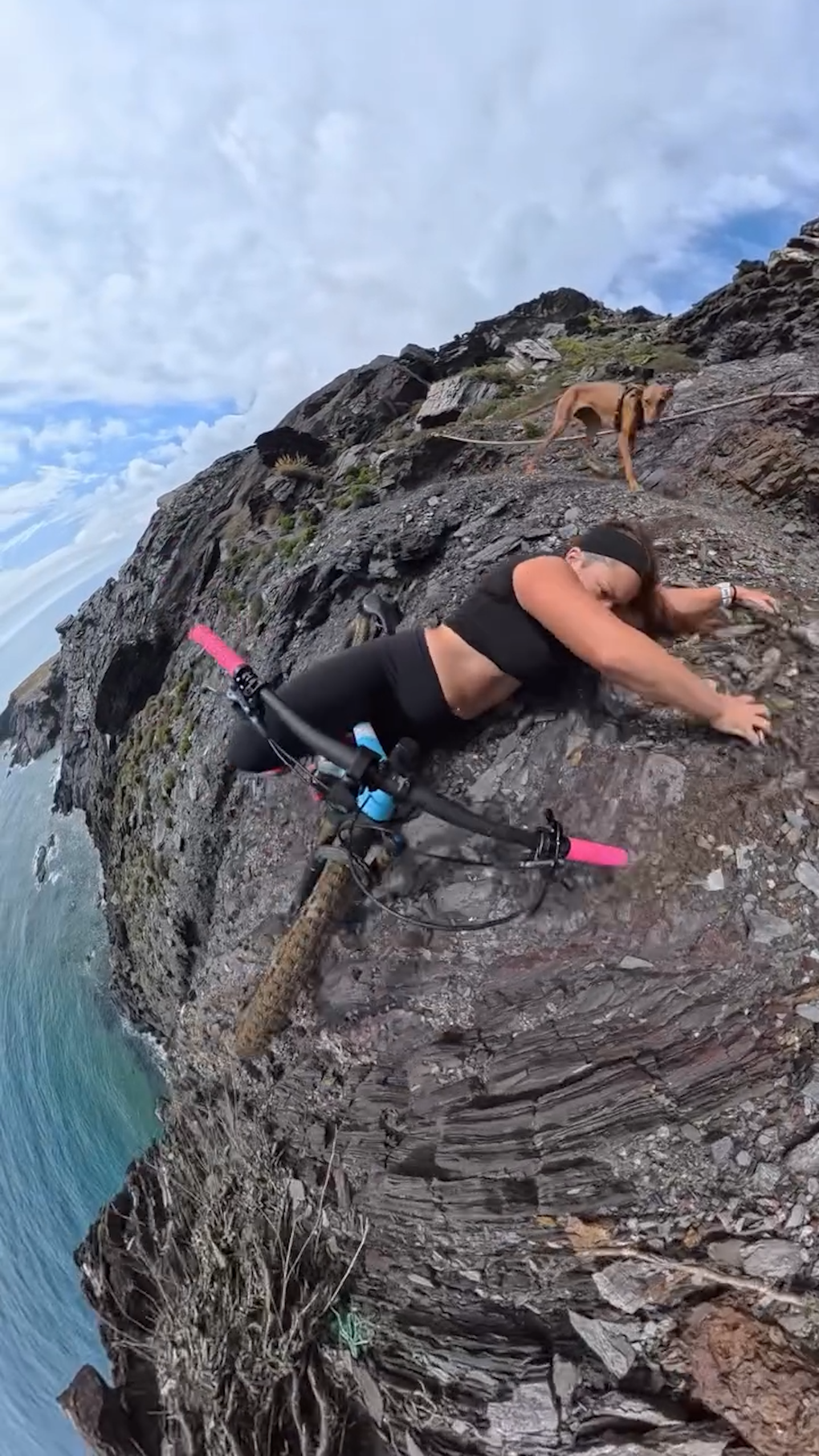 Tây Ban Nha: Dừng xe vài giây chào chó cưng, cô gái suýt rơi xuống biển - 1