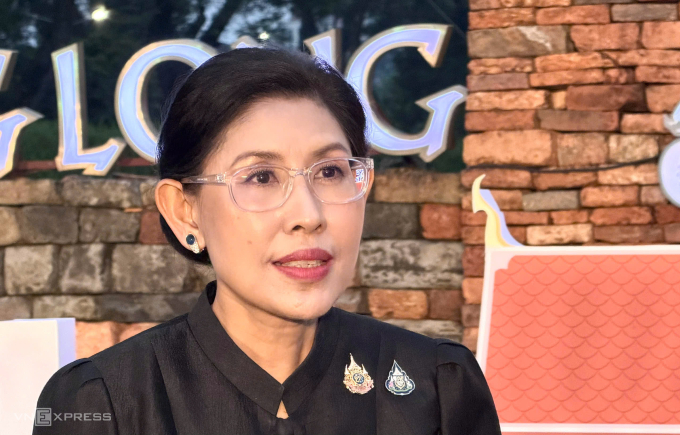 Đại sứ Thái Lan tại Việt Nam Urawadee Sriphiromaya tại Hà Nội ngày 27/3. Ảnh: Ngọc Ánh