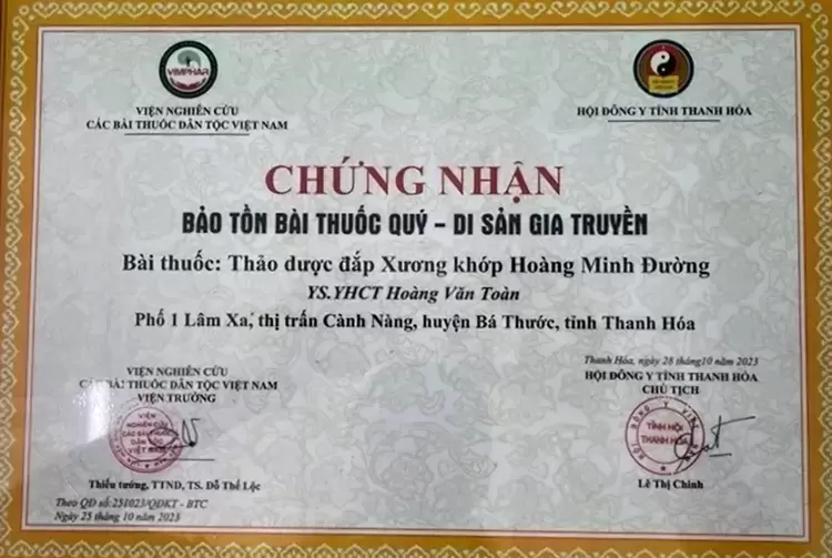 Than y dom cam dau he thong dong y Hoang Minh.webp
