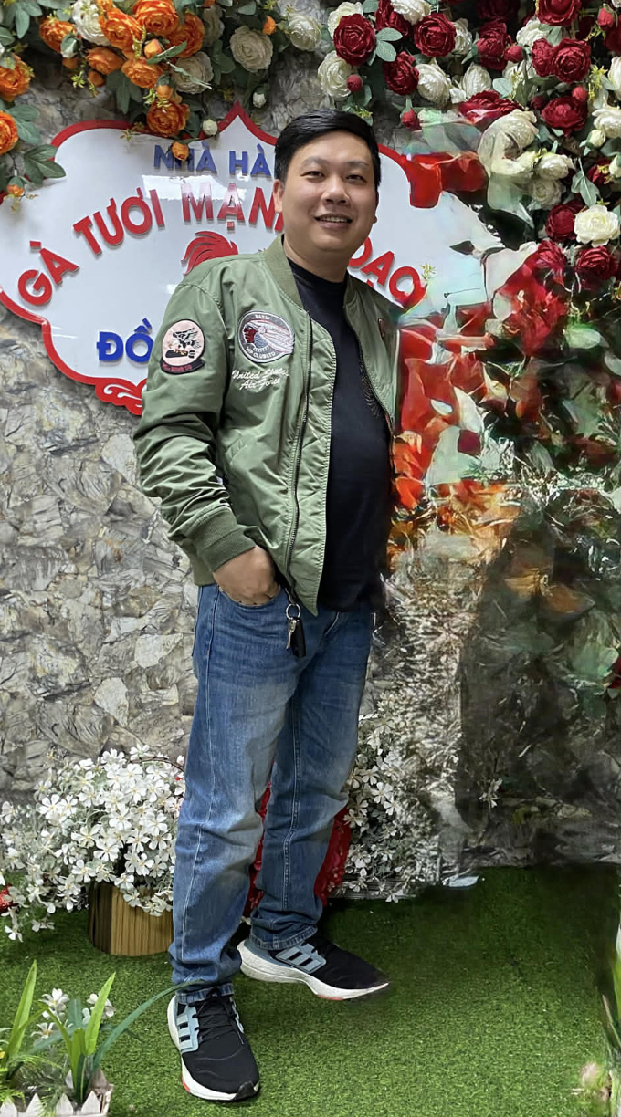 Anh Huy năm 2025 với bụng bầu 7 tháng. Ảnh: Nhân vật cung cấp