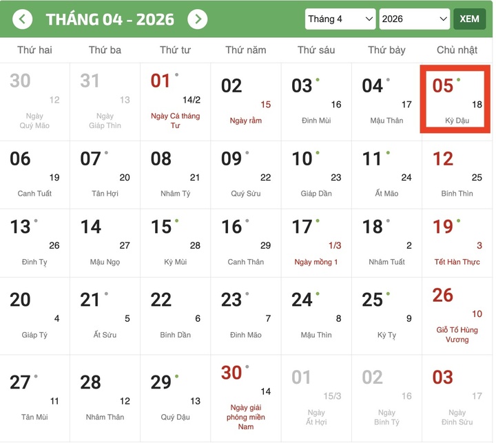 Thanh minh năm 2026 là ngày mấy tháng mấy Âm lịch?- Ảnh 1.
