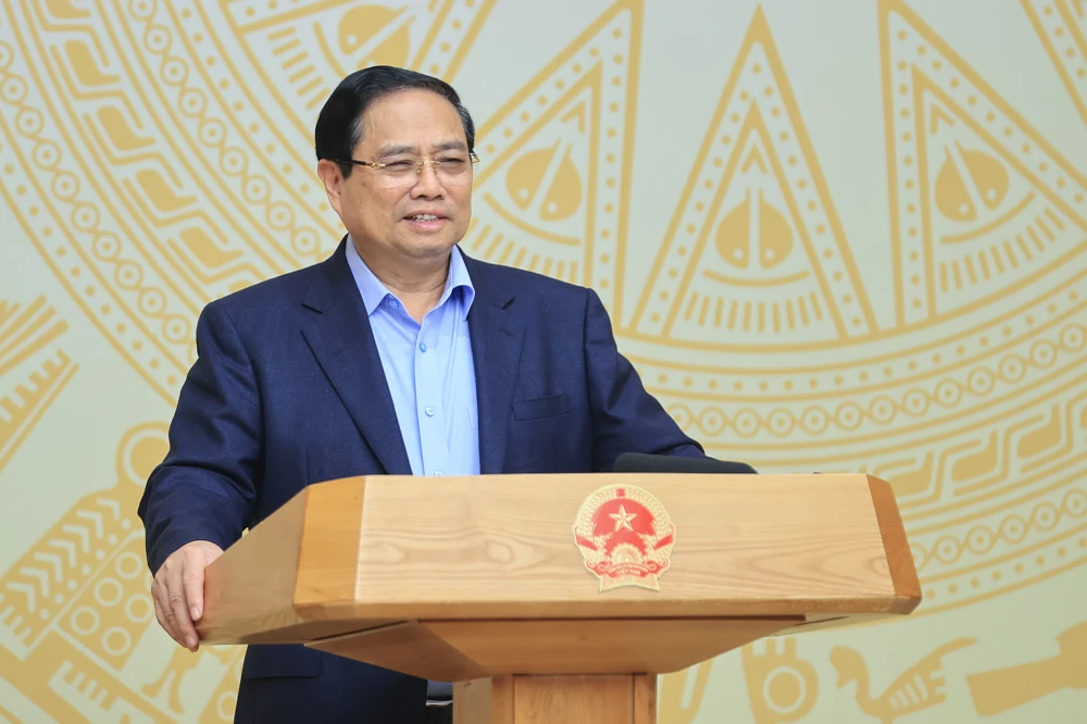 Thủ tướng Phạm Minh Chính chủ trì phiên họp thứ I-2026 của Ban Chỉ đạo An ninh mạng quốc gia. Ảnh: VGP Thu-tuong-Pham-Minh-Chinh21-3.jpg