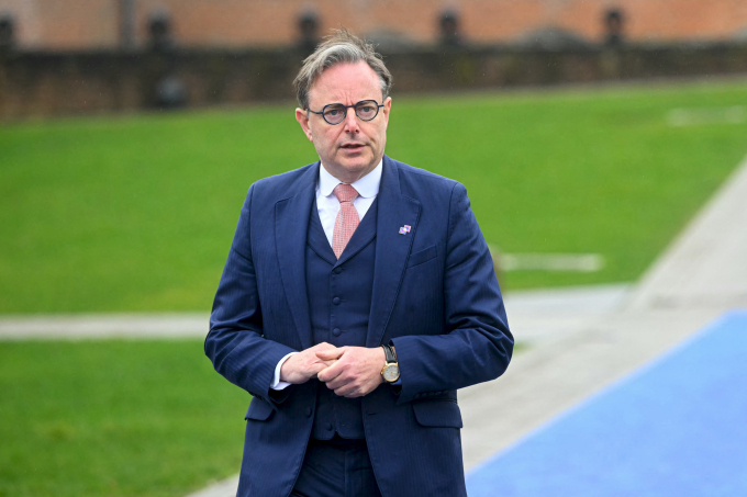 Thủ tướng Bỉ Bart De Wever tham gia một cuộc họp kín của lãnh đạo châu Âu tại Bỉ ngày 12/2. Ảnh: AFP