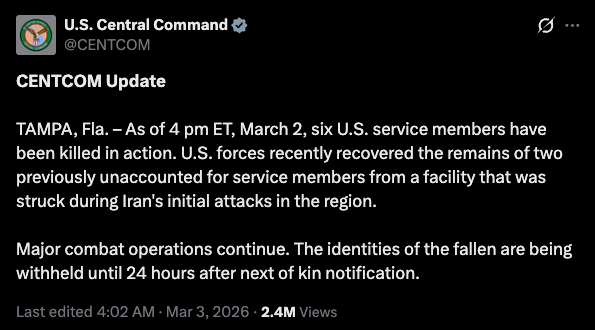 Tin tức thế giới 3-3: Bà Melania Trump chủ trì họp Hội đồng Bảo an; Mỹ ghi nhận thêm thương vong - Ảnh 3. thế giới - Ảnh 2.