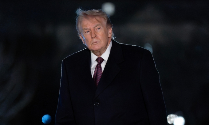 Tổng thống Mỹ Donald Trump tại Nhà Trắng hôm 15/3. Ảnh: AP