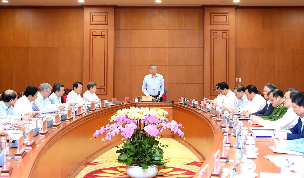 Tổng Bí thư Tô Lâm: Kiểm soát các lĩnh vực then chốt, tiềm ẩn nguy cơ cao xảy ra tham nhũng 1 Tổng Bí thư Tô Lâm: Kiểm soát các lĩnh vực then chốt, tiềm ẩn nguy cơ cao xảy ra tham nhũng - Ảnh 1.