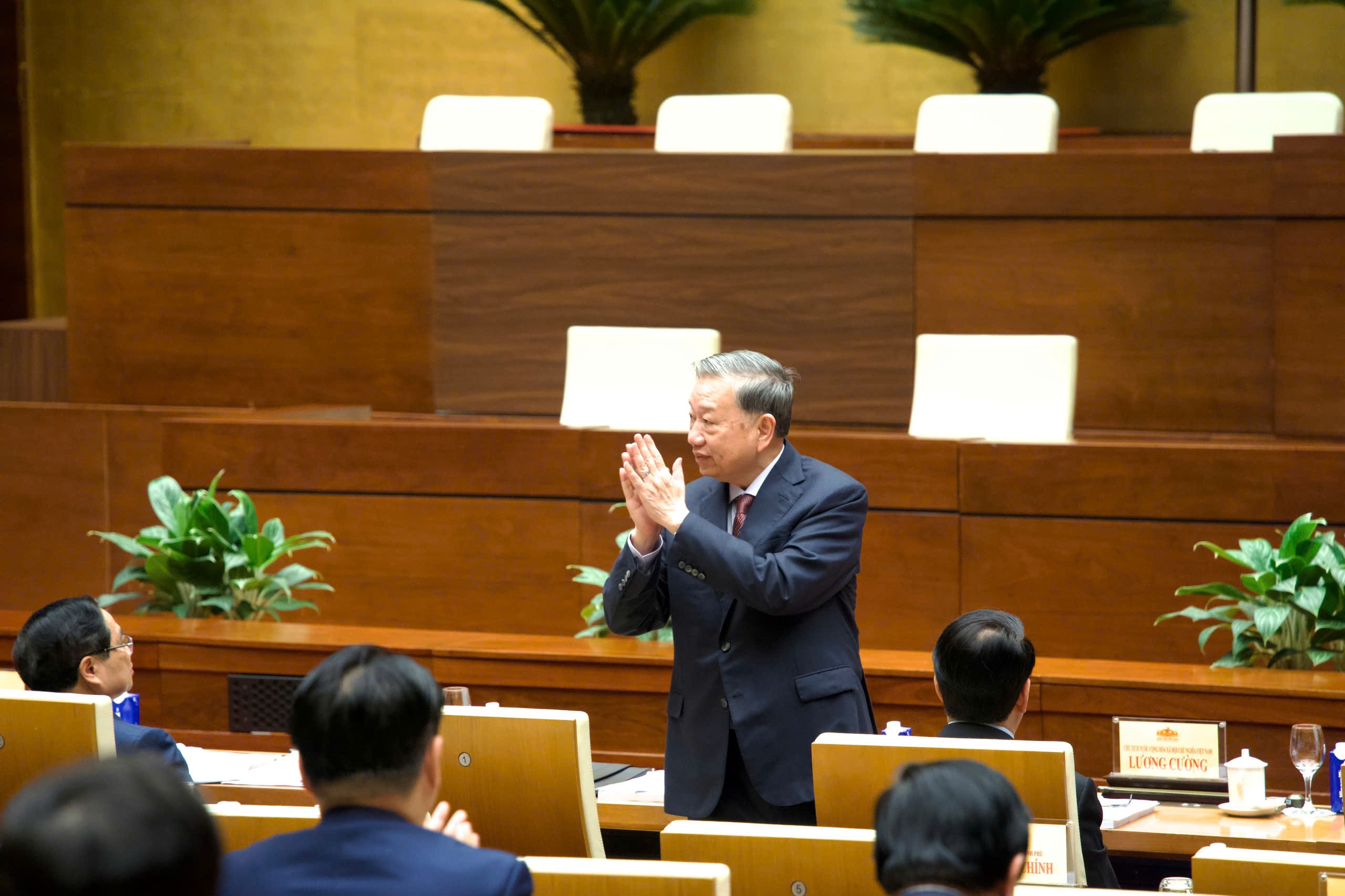 Tổng Bí thư Tô Lâm dự Hội nghị toàn quốc tổng kết công tác bầu cử 1 Tổng Bí thư Tô Lâm dự Hội nghị toàn quốc tổng kết công tác bầu cử ĐBQH và đại biểu HĐND các cấp - Ảnh 1.