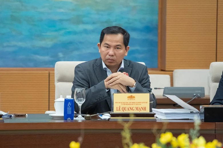 Tổng Thư ký Quốc hội, Chủ nhiệm Văn phòng Quốc hội, Chánh văn phòng Hội đồng Bầu cử Quốc gia Lê Quang Mạnh. Ảnh: Quochoi Tong-thu-ky-Quoc-hoi-Le-Quang-Manh.jpg