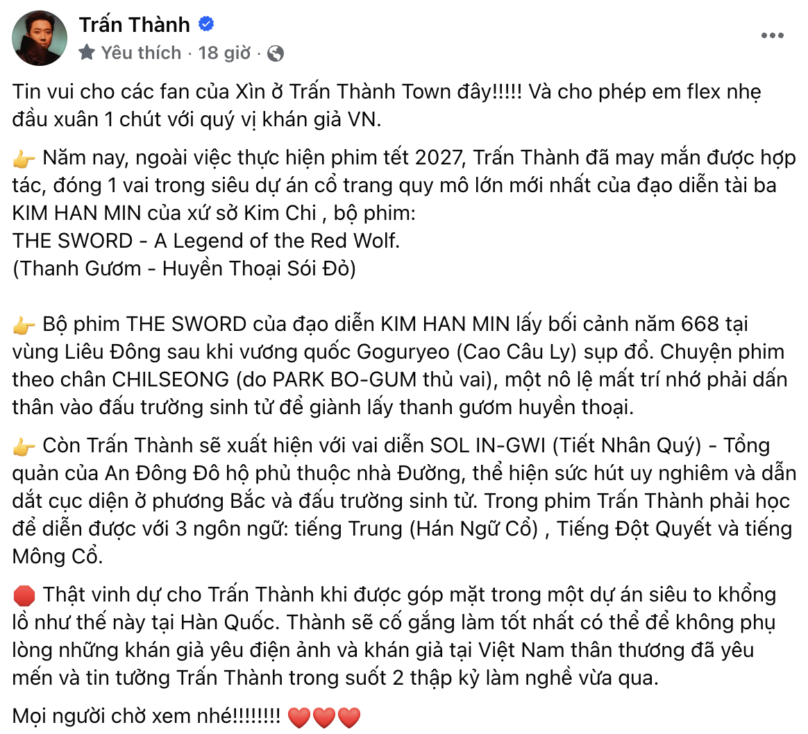 Trấn Thành phải học 3 ngoại ngữ để đóng phim Hàn, có 1 thứ tiếng khiến ai cũng thắc mắc “chưa nghe thấy bao giờ”- Ảnh 1.