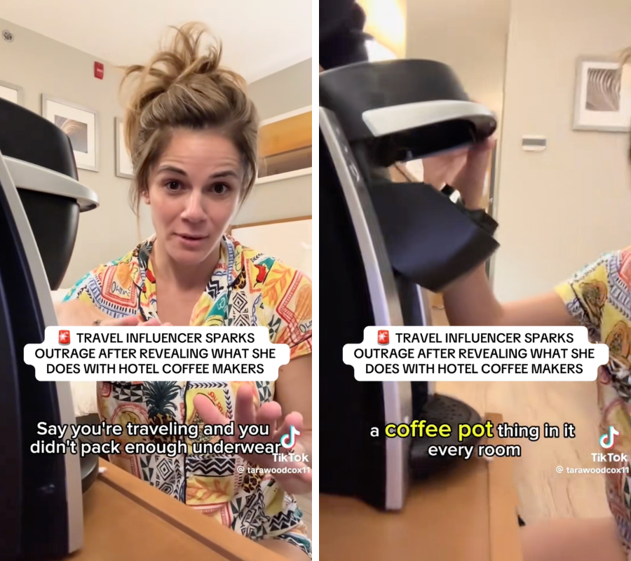 Tranh cãi cảnh nữ khách Tây bỏ quần lót vào máy pha cà phê khách sạn để khử trùng- Ảnh 1.