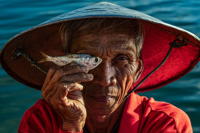 Bức ảnh chụp ông Mười của Khánh Phan. Ảnh: Tác giả cung cấp