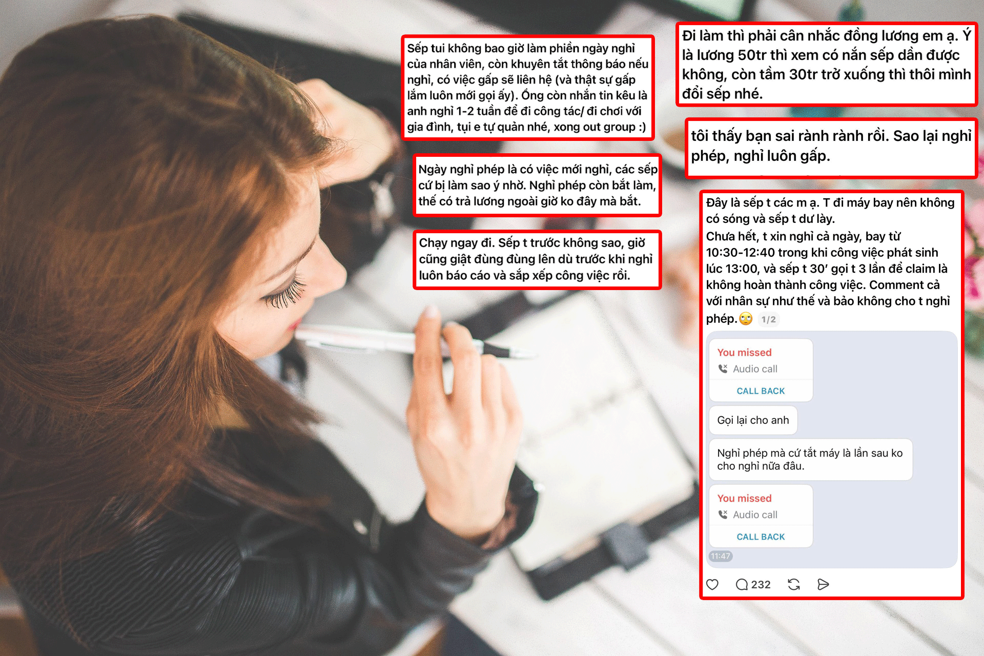 Tranh luận quanh việc đang nghỉ phép nhưng vẫn bị sếp “réo tên” 2 Xin nghỉ phép nhưng vẫn bị sếp “réo tên” gây tranh cãi trên mạng xã hội - Ảnh 2.