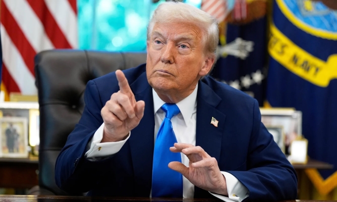 Tổng thống Mỹ Donald Trump tại Nhà Trắng hồi tháng 9/2025. Ảnh: AP