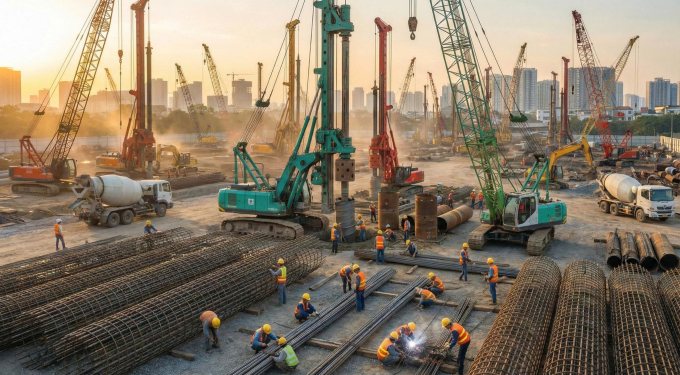 SGC tuyển nhân sự cho 2 tuyến đường sắt tốc độ cao và các hạng mục nền móng, cọc khoan nhồi quy mô khác của Vingroup. Ảnh: Vingroup