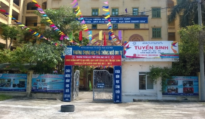 THPT Ngô Gia Tự. Ảnh: Website nhà trường