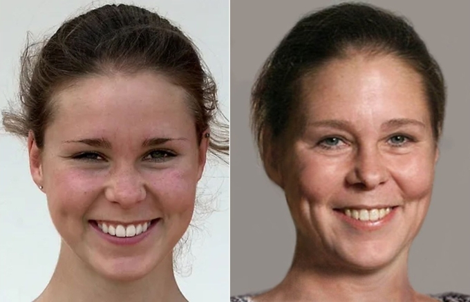 Cảnh sát công bố ảnh dự đoán diện mạo của Maura Murray  sau 20 năm mất tích. Ảnh: New Hampshire Attorney General