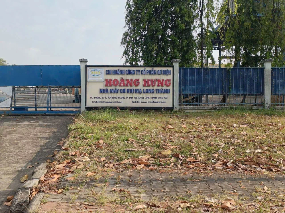 Nhà máy của Công ty Hoàng Hưng tại Khu công nghiệp Long Thành. Ảnh: PQ Hoàng Hưng