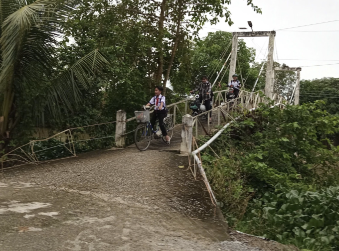 Cầu Hy vọng 444 (cầu Hảo Tâm) trước khi được hỗ trợ xây mới. Ảnh: Ngọc Hà