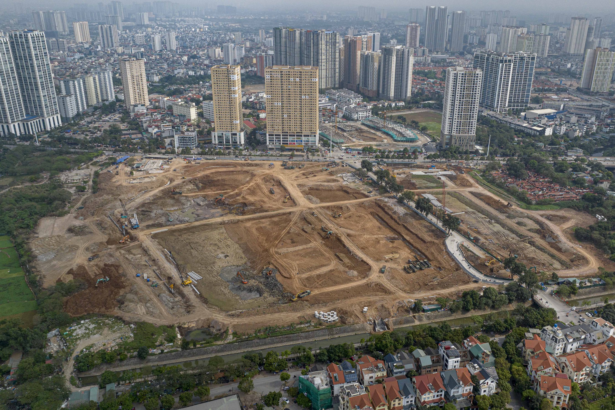 Hà Nội gấp rút thi công 7 hồ điều hòa đón đầu mùa mưa- Ảnh 3.