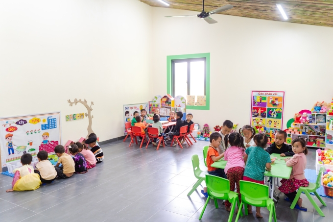 Lớp học vùng cao được xây dựng từ quỹ của Edurun. Ảnh: Vinschool