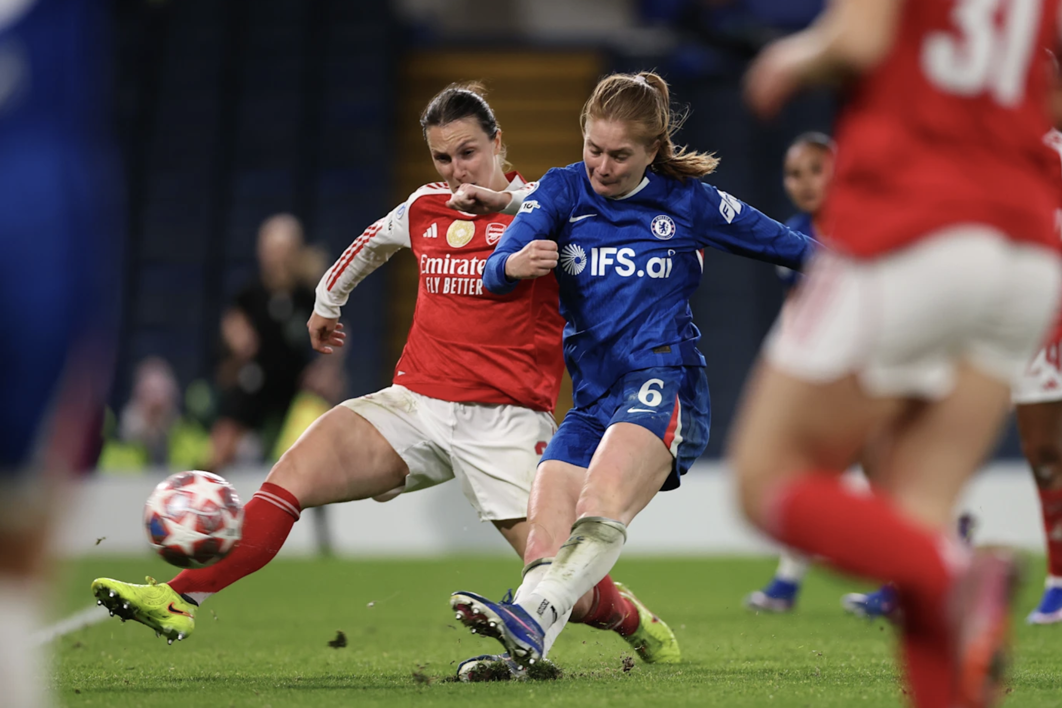 Thắng nghẹt thở derby London, Chelsea mất vé bán kết Champions League nữ vì Arsenal - Ảnh 3.