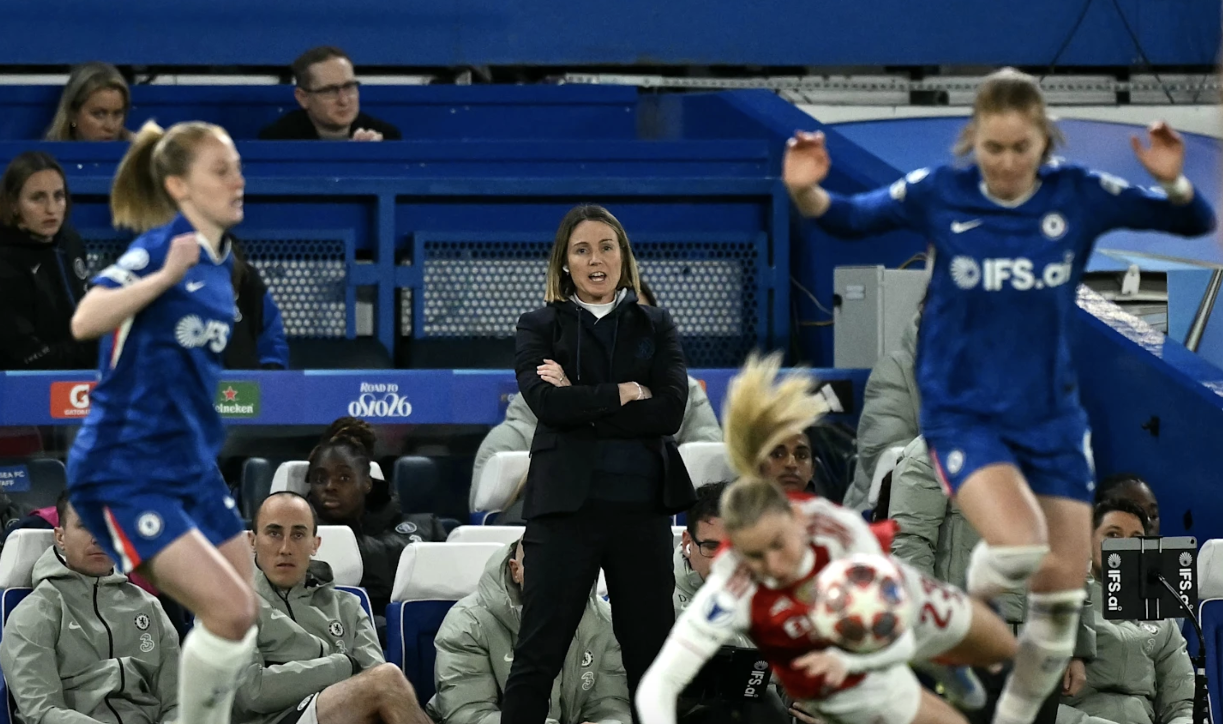 Thắng nghẹt thở derby London, Chelsea mất vé bán kết Champions League nữ vì Arsenal - Ảnh 4.