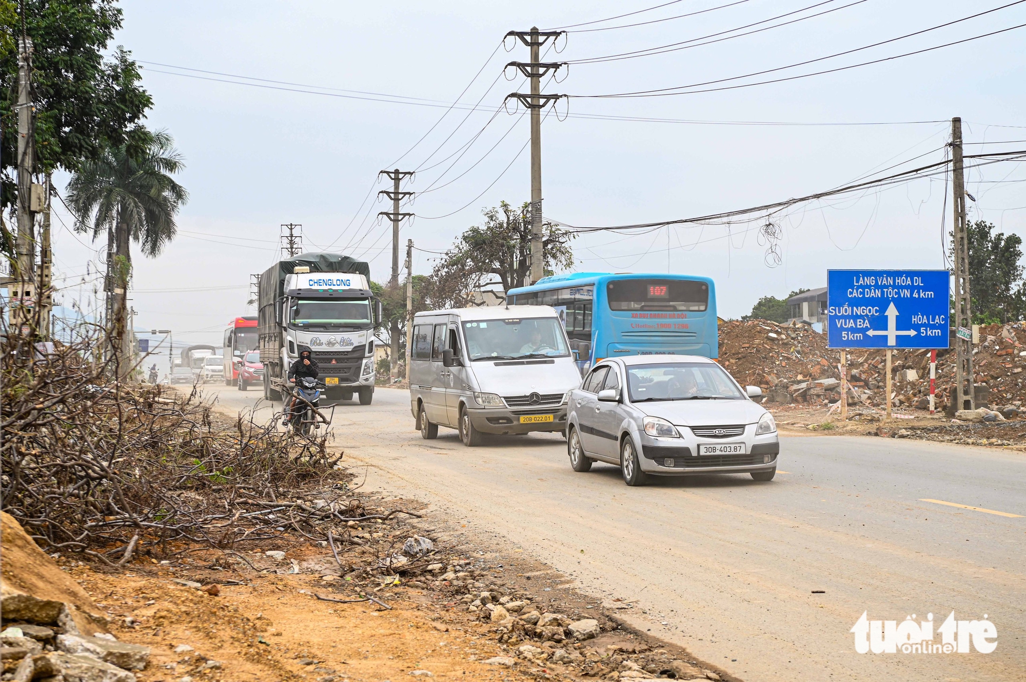 Công trường đại lộ Thăng Long rộng tới 180m và tuyến metro trị giá hơn 65.000 tỉ phía tây Hà Nội 15 đại lộ Thăng Long - Ảnh 15.