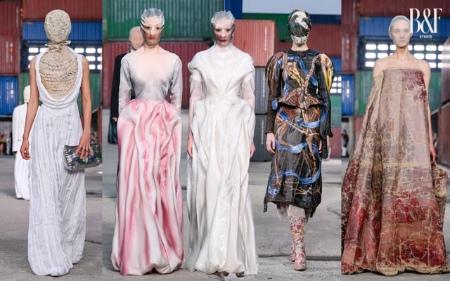Show Maison Margiela Thu/Đông 2026 gây bão MXH: Hứa Quang Hán cũng có mặt, model catwalk gần như không thấy đường- Ảnh 14.