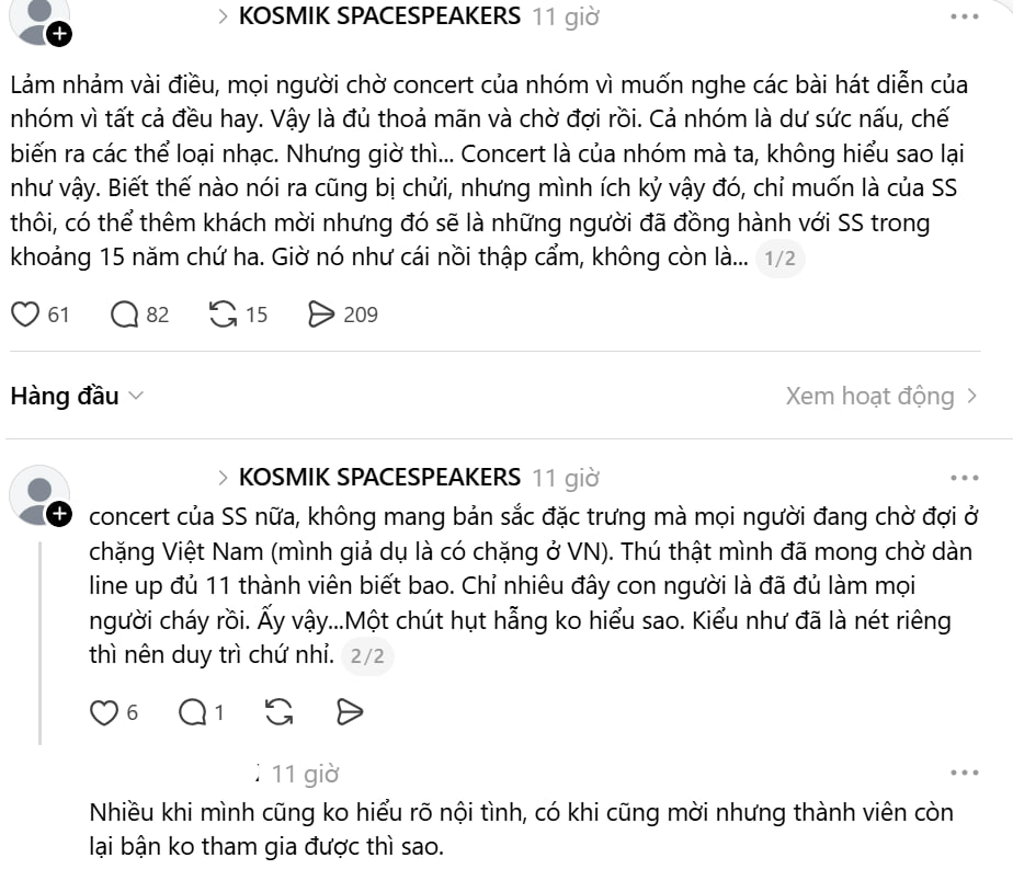 Line-up concert tại Mỹ của SpaceSpeakers bị chê “mất chất”- Ảnh 2.