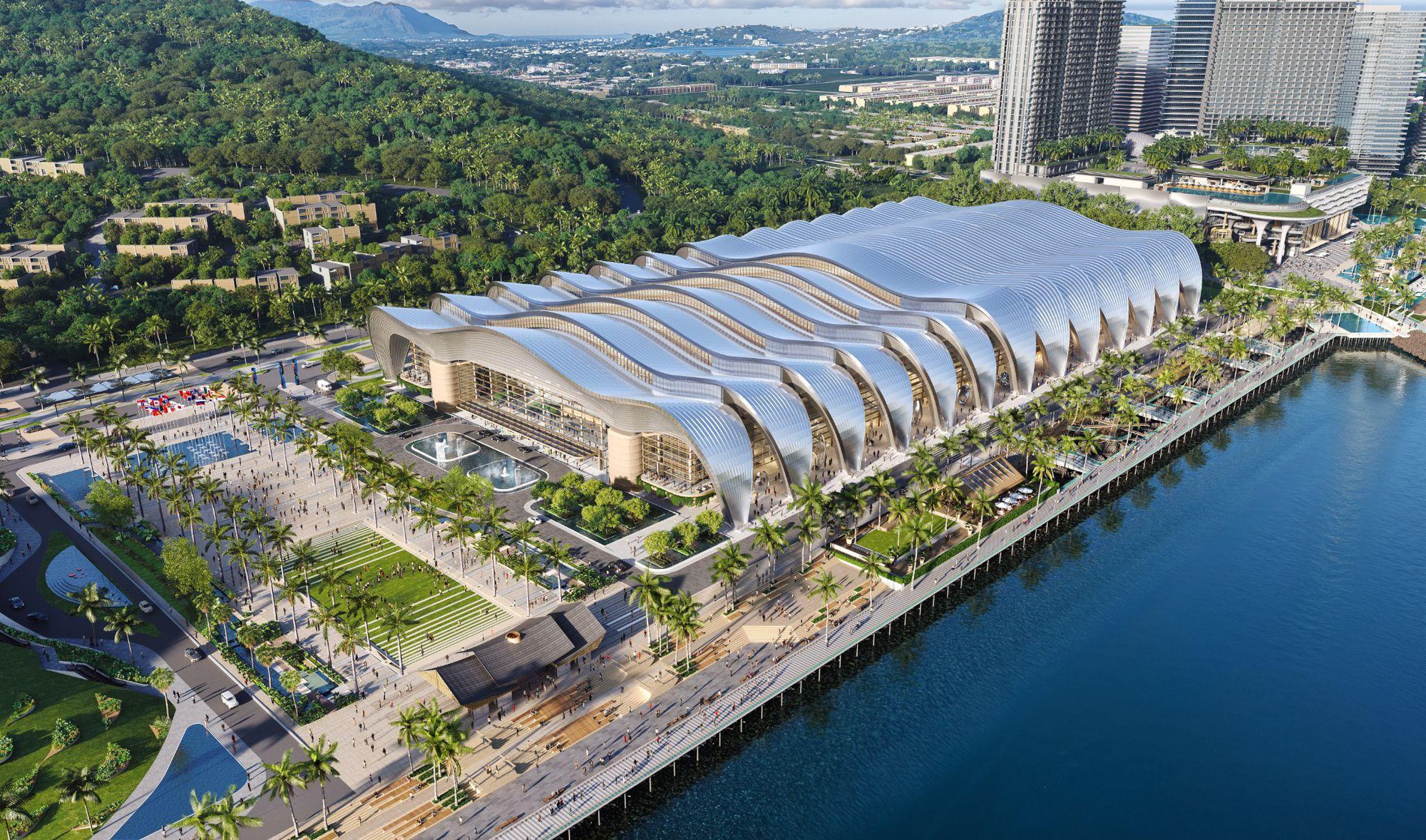 Mái thép của Trung tâm Hội nghị APEC nặng tương đương 100 máy bay Boeing- Ảnh 3.